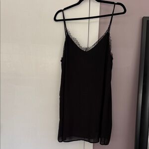 Lulu's Black Lace-Trim Camisole